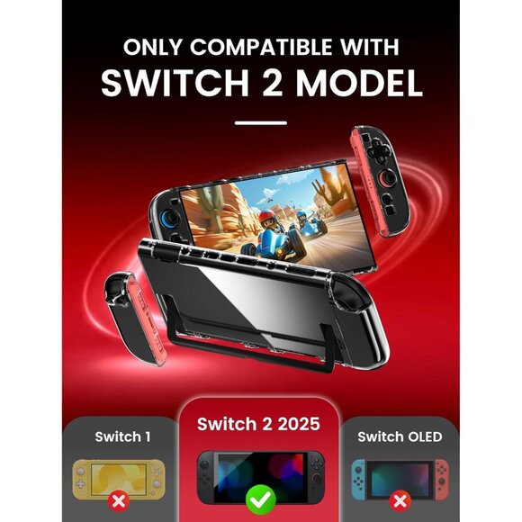 Protective Split Case for Nintendo Switch 2 (2025) Console/JoyCon kickstand - Picture 2 of 7